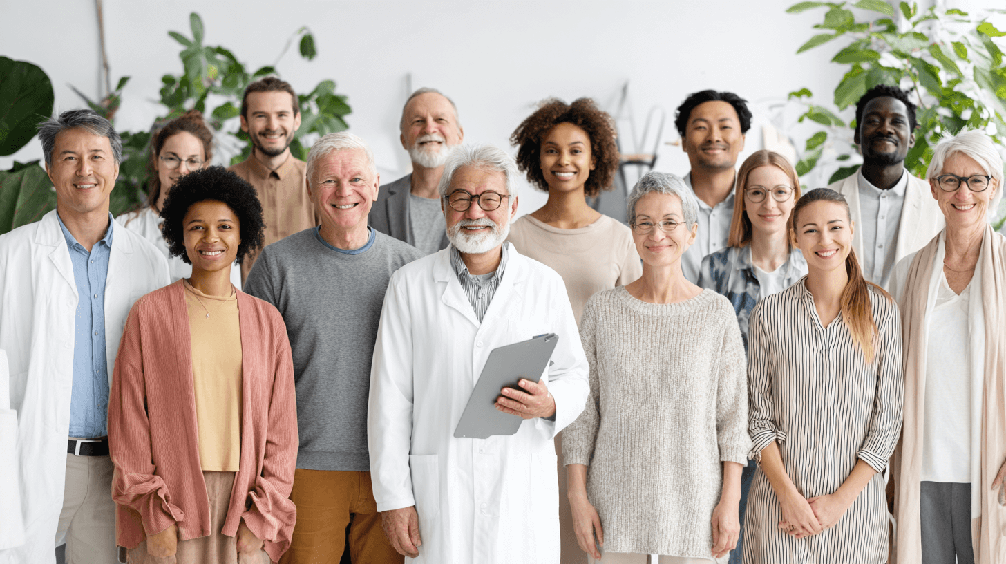team der pflegeeinrichtung. Symbolbild für die Künstlersozialkasse in Pflegeeinrichtungen