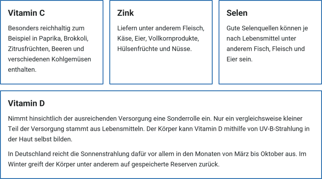 Nährstoffe in einer Übersicht