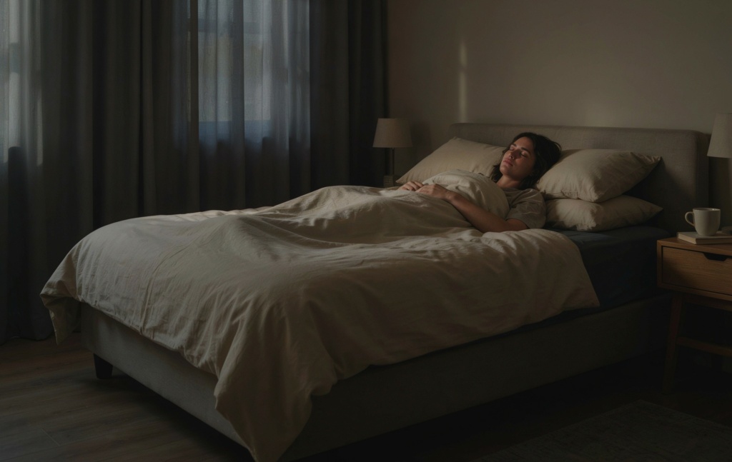 Schlafen im Bett